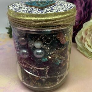 Mystery Earring Jewelry Jar 60+ pairs